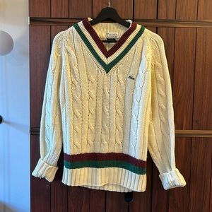 Vintage Lacoste Men’s Tennis Sweater (Men’s S)